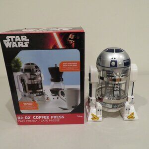 Disney Star Wars R2-D2 ThinkGeek French Press Coffee Maker Glass Carafe With Box